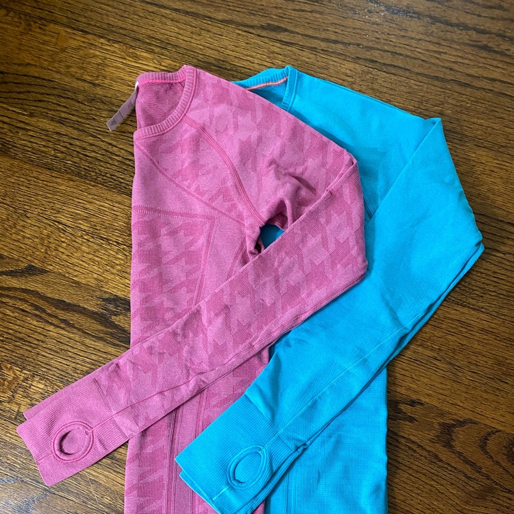 Lululemon athletic long sleeve shirts